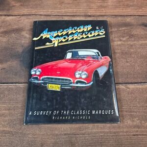 Gallery Books American Sportscars Book Richard Nichols OS Black Good Hardcover